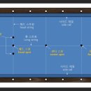 3쿠션 경기규칙 공배치도 입니다, 이미지