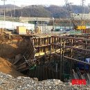 흙막이 해체 공사 작업