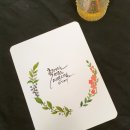 기초 캘리그라피 이미지