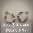다나광고 | 다나버튼 듀오 시크 슬림라인 귀걸이, 한 달 내내 세련된 무드 완성! 데일리 착용 후기
