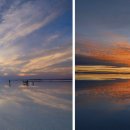 빛나는 파도의 춤 빛 이미지