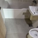 강북이진캐스빌경로당 | 대구줄눈 시공후기｜강북이진캐스빌 화장실 바닥에 생기 더한 컬러 조합, 크리미화이트 줄눈 시공기