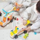 원목을좋아하는사람 | 3살 6살 자동차장난감 추천 하페 원목 구급차 구조헬기 리얼 후기