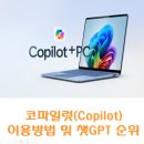 챗GPT 무료버전, 코파일럿 이용방법(무료이용기한, 순위)
