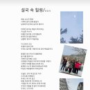 설국 속 힐링 이미지