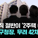 고위직 절반이 '2주택 이상'…강남구청장, 무려 42채 소유 / JTBC 이미지