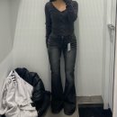 더현대서울 팝업 방문 후기(+재방문) | 25SS 신상...캣워싱 데님 팬츠 블랙 / 딥블루, 플레인 브이넥...