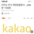 카카오 주식 액면분할한다…500원→100원 이미지