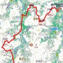 벌라이산205 안칭골산335깃대봉(132△이천162) 자지봉233 종종모래이산67 마오산195마명산206/경기양평 이미지