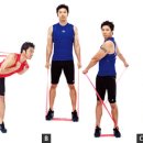 전신 근육 밴드 운동 이미지