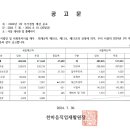 2024년 1차 추가경정 예산 공고 이미지