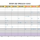 3월 1주째 (2/26~3/3) 이미지