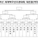 부산 세계탁구선수권대회 16강 대진표(여자) 이미지