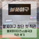 멍이와냥이네 | 불꽃야구-창단 첫 직관 경기, 불꽃 파이터즈 vs 동국대 관람 후기