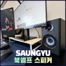SAUNGYU 북쉘프 스피커 BK4020D 블루투스 2채널 100W