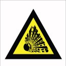 산업안전보건 표지- 폭발물경고 이미지