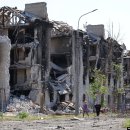 황무지로 변한 러시아에 점령당한 우크라이나의 완파된 세베로도네츠크 이미지