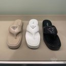 [구매 후기] 프라다 여성 삼각로고 소프트 패딩 나파 플립플랍 샌들