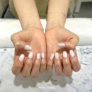 순정네일 | W. 웨딩네일 퍼폼네일에서 화이트 글리터 네일 아트 후기 ദി ᷇ᵕ ᷆ )♡