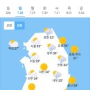 오늘의 날씨🌞☔️☃️, 2024년 7월 28일 일요일 이미지