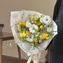 대구 프리지아 꽃다발, 대구꽃집 빈꼬옷 기본사이즈 다발 후기