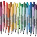 BIC Mark-It color collection permanent marker, Fine Point, Assorted Colors, 36 Markers 이미지