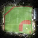 경남 하동에 있는 축구 야구 겸용 경기장 이미지