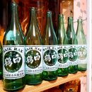 ~ 고전병 옛소주병 백학4홉 진한색 ~ 이미지