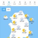 ＜오늘의 날씨 🌞☔️☃️＞ 2023년 6월 27일 화요일 이미지