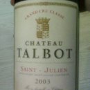 어제 회식에서 만난 Chateau Talbot 2003 이미지