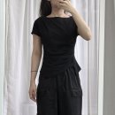 4225 | [ATELIER NAIN] 여름 반팔 티블라우스 추천 아틀리에 나인 론드 웨이스트 턱 블라우스 후기 (Z-BL-4225)