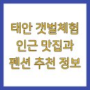 충청남도종합관광안내소 | 태안 갯벌체험 인근 맛집과 펜션 추천 정보