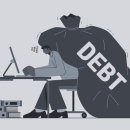 Household debt-to-GDP ratio falls below 100% GDP대비 가계부채비율 100%아래로 하락 이미지