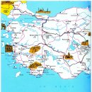 초기교회 지도, 터키지도 서쪽, 터키지도 동쪽 이미지