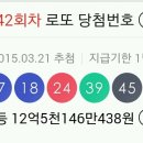 로또 642회 당첨번호 (로또 642) 이미지