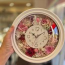 예술꽃 발표회 | 🌸 시간을 담은 예술, 고급스러운 프리저브드플라워 벽걸이 시계 주문 제작 후기!