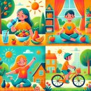 가족과 함께하는 생활건강체조 이미지