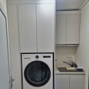 중앙세탁 | 파주 세탁기장 제작 운정중앙역하우스디 세탁실의 변신, 배관은 가리고 수납과 개수대는 더하고!