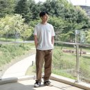 메종키츠네 반팔 티셔츠 착샷 및 사이즈 후기