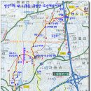 영산기맥 10구간(작동마을 - 감방산 -병산 - 1번국도 큰골 -미륵사 사거리).