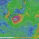 6호 & 7호 태풍 동시에 발생한 현시간 한반도 주변 태풍 상황 이미지