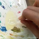 수채화 케이크 이미지