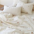 이랑바이오 | 곰돌이 체리 자수 먼지없는 바이오워싱 호텔 이불 찐후기