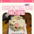 화요일플라워 | 양산 떡케이크 주문 제작 '해나공방', 양산 앙금 플라워 케이크 후기