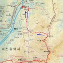 대전동구와옥천에걸쳐있는 식장산(624m) 이미지