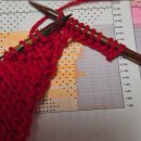 에스더하우스 | 에스더자켓 만드는 중 - 스우니팅하우스 멜로우콘사 토마토레드