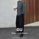 지유티 | GU 지유 스트라이프 헤비 코튼 롱 슬리브 티셔츠 후기