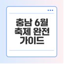 선비당구클럽 | 6월 충남 축제의 매력과 즐길 거리