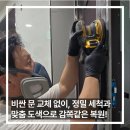 구도 레지던스 충무로 | 충무로 구도레지던스 현관문 석회물 낙수 피해 고착 얼룩 복원 후기