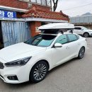 광주060 | 승용차 올뉴k7 겨울 보드 스키 장비와 봄 캠핑을 위해 하프로 루프박스 장착